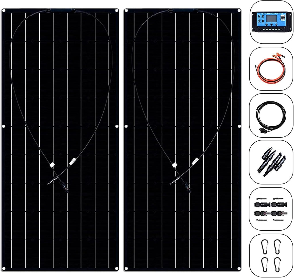 600W Solar Panels 2X300 Watt ETFE High-Efficiency Solar Modules E6096