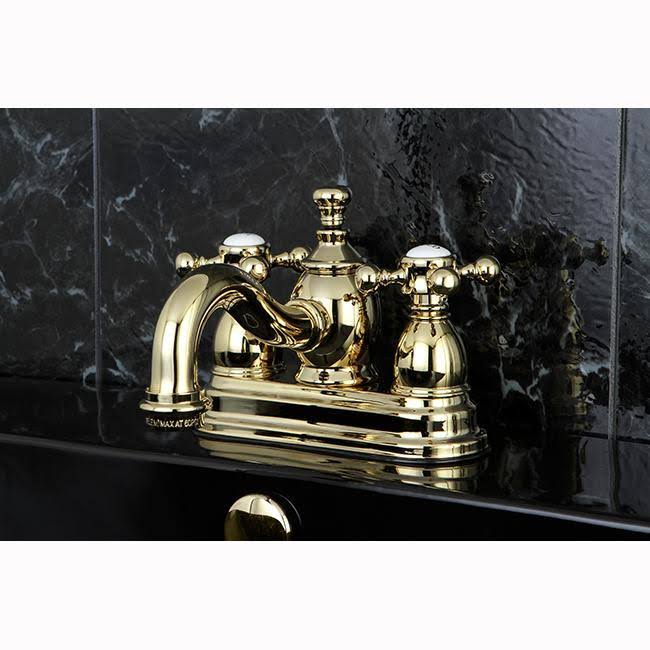 Oil Rubbed Bronze Centerset Lavatory Faucet with Metal Cross Handle C151139