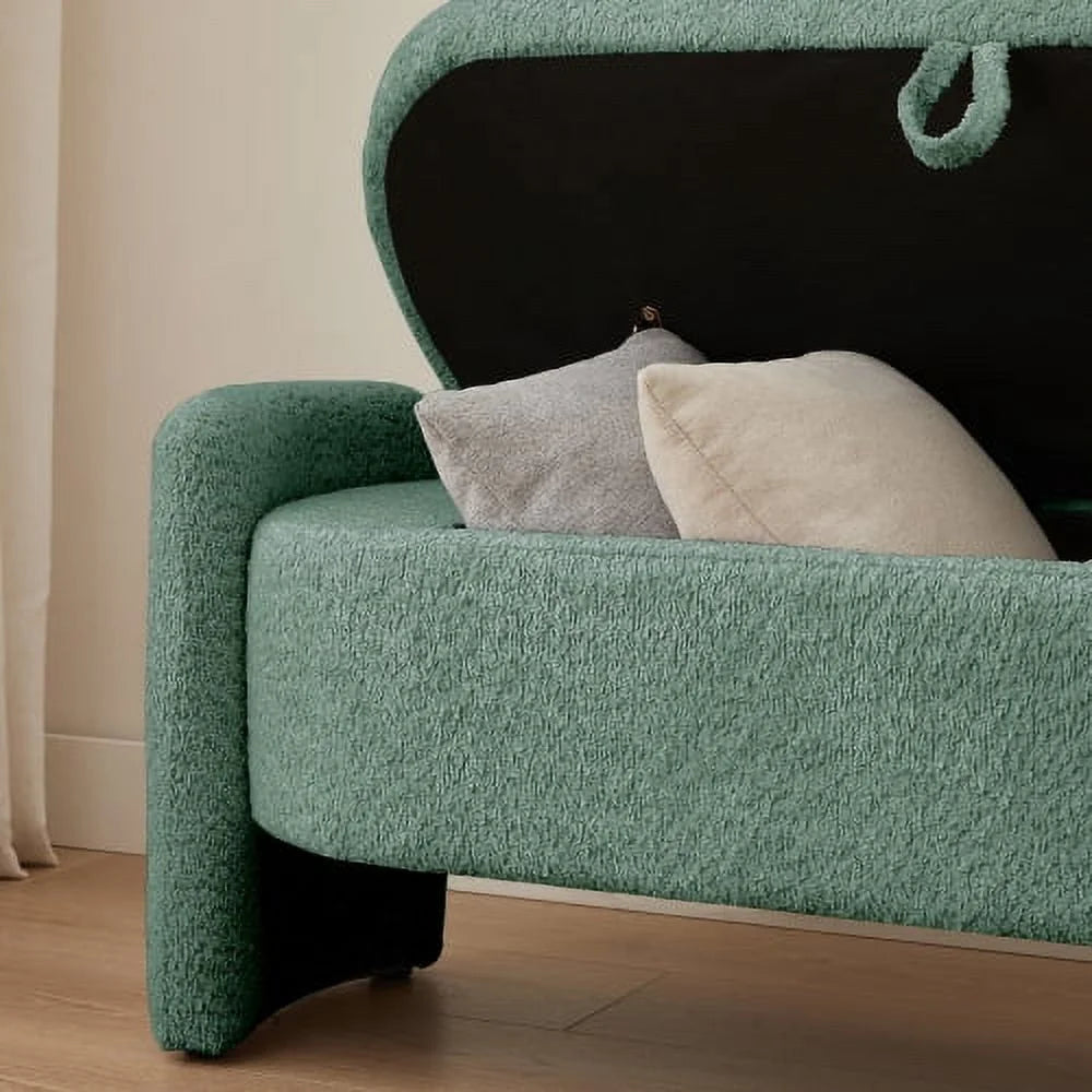 Oval Storage Bench with Large Storage Space D372