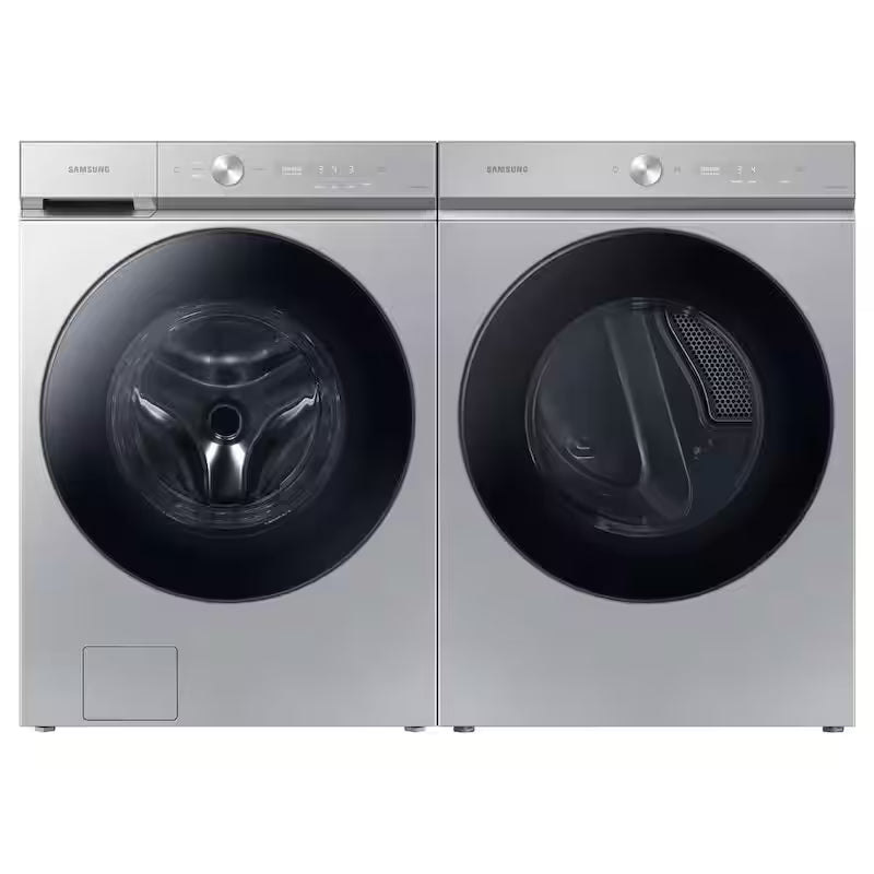 7.6 cu. ft. Vented Smart Electric Dryer in Silver Steel Q6856