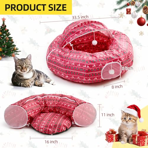 Christmas Tree Cat Tunnel Bed S70896