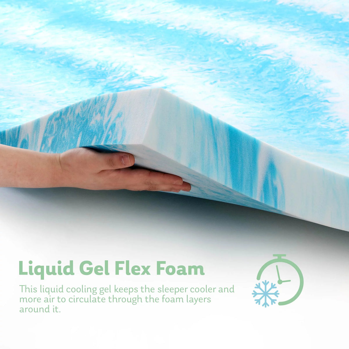 Black 8 inch Twin Size Gel Memory Foam Mattress X2736