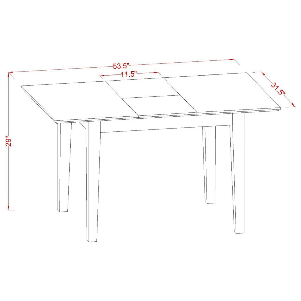 3-piece Dining Table and Chairs O3444