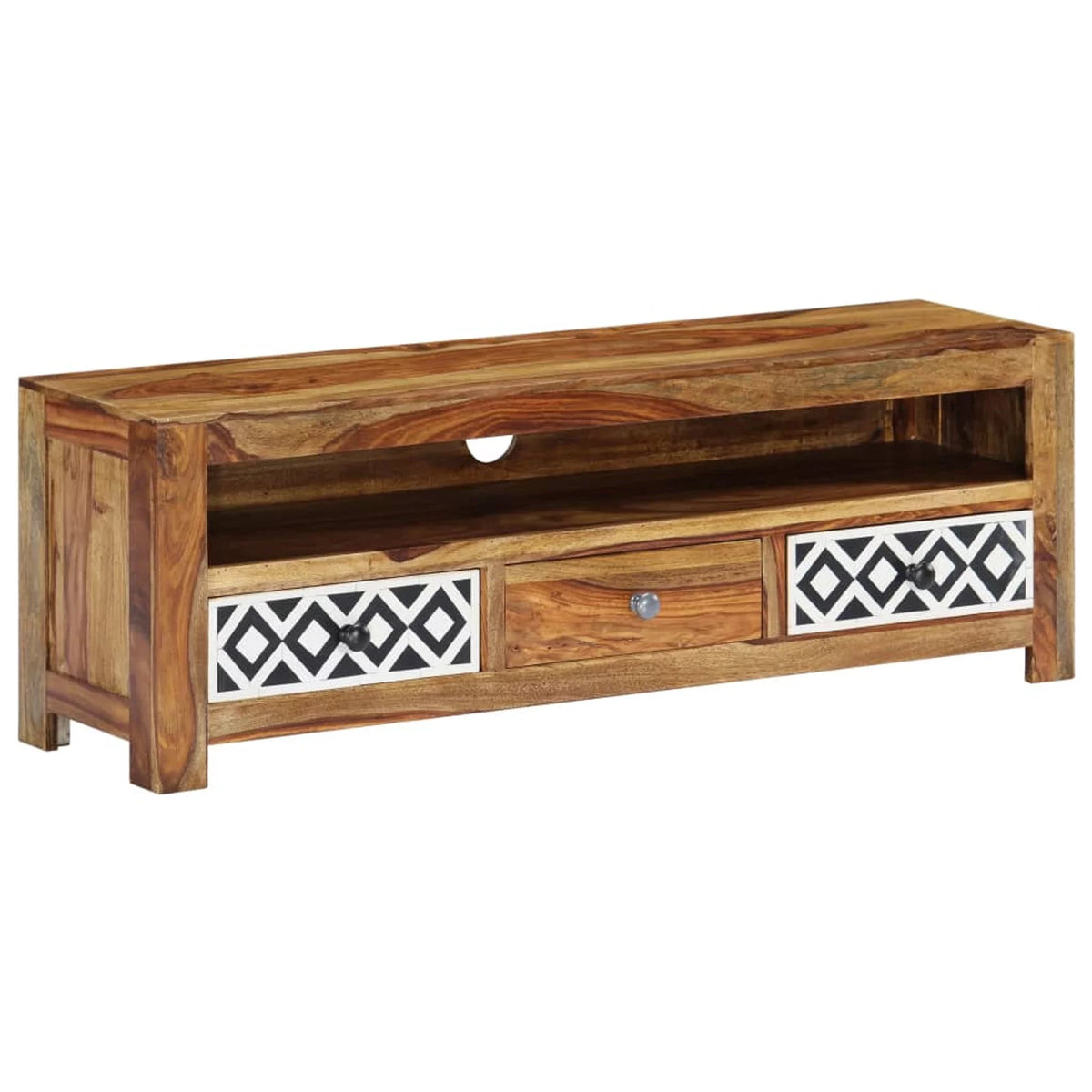 Sheesham Wood TV Stand with 3 Drawers R76047