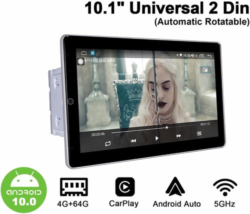 10.1 Inch Android Car Stereo Rotatable Touchscreen Double Din Car Radio Z5527