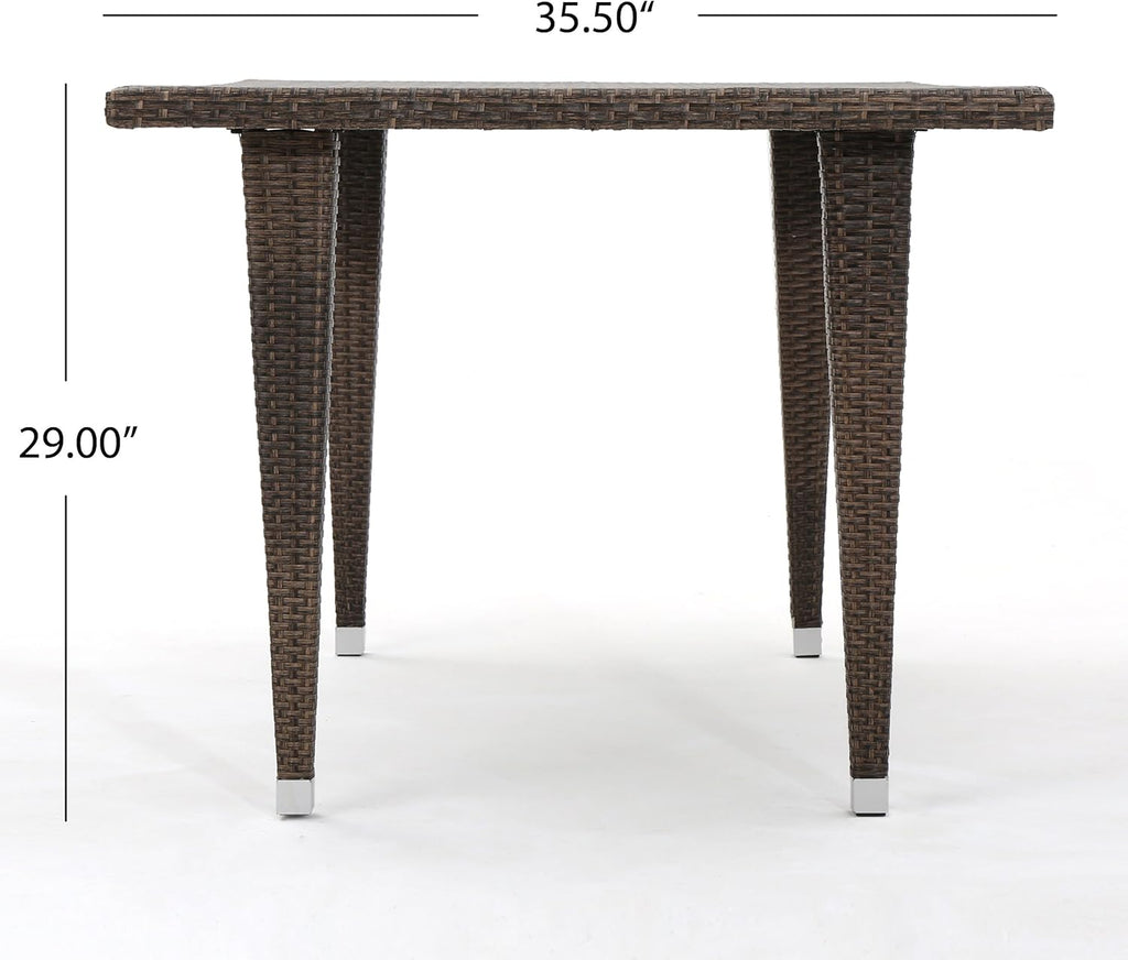 Outdoor Rectangular Wicker Dining Table K57544
