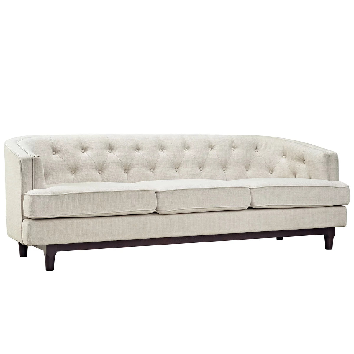 Beige Upholstered Fabric Sofa K17370