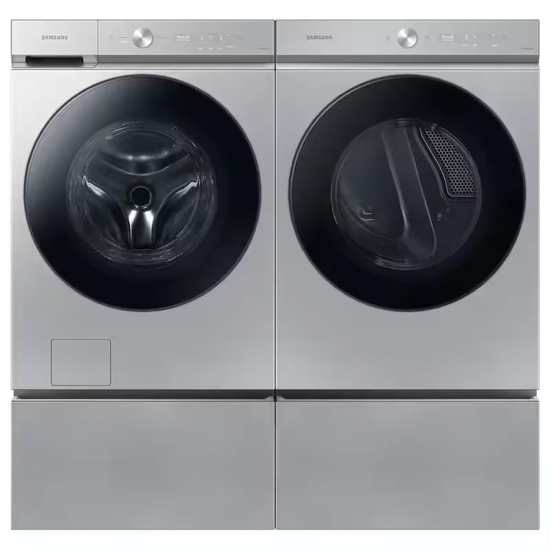 7.6 cu. ft. Vented Smart Electric Dryer in Silver Steel Q6856