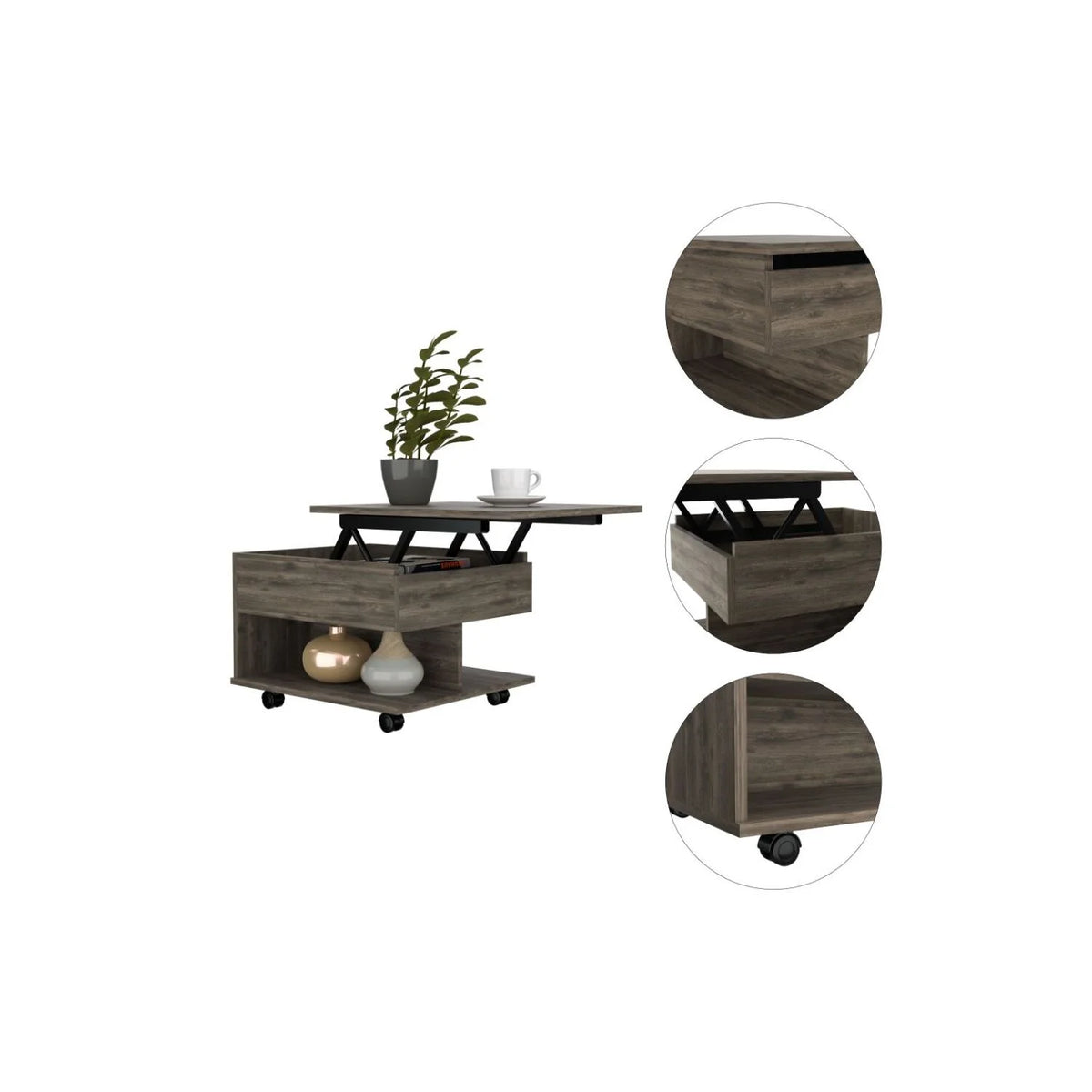 Dark Brown Coffee Table T927