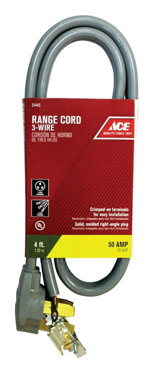 4 ft. Gray Flat Range Cord R703180