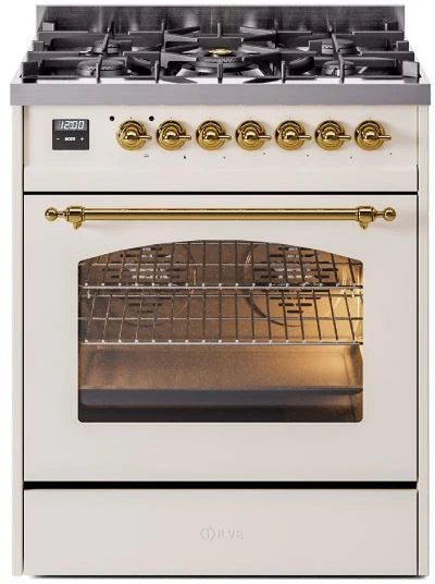 Antique White Dual Fuel Propane Gas Range G87447