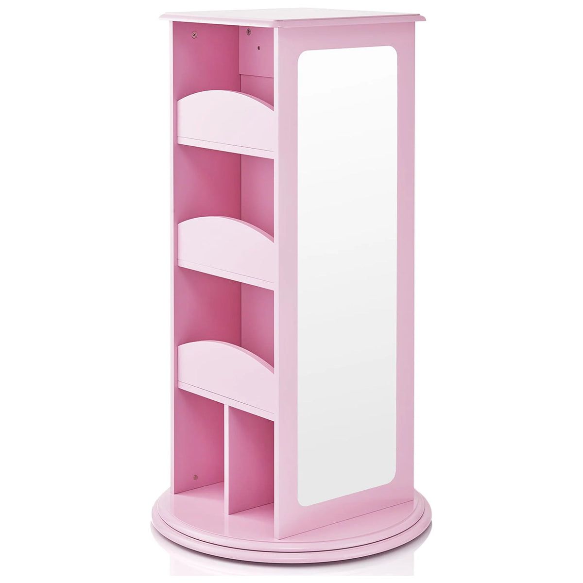 Pink Rotating Dress-Up Storage Armoire with 2 Mirrors B56705