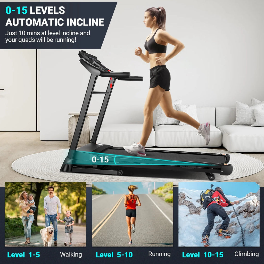Auto Incline 300 lb Capacity Treadmill B922529