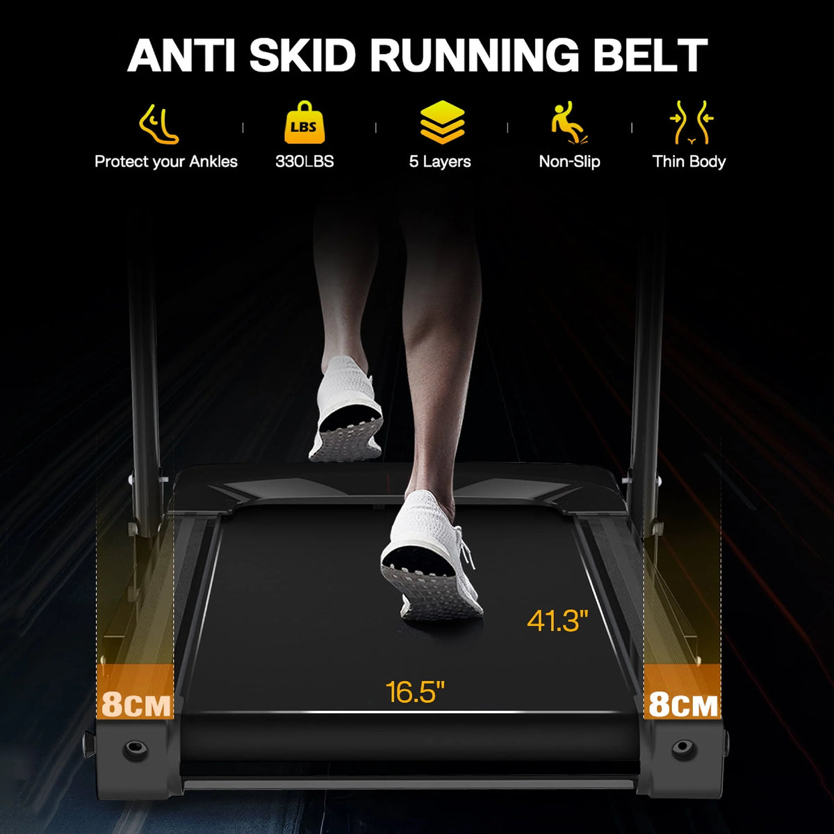 Folding Treadmill with Incline, 3.5 HP H42191