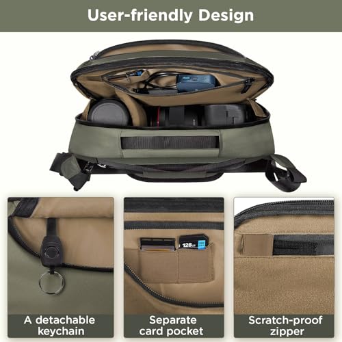 Waterproof Camera Sling Bag with Tripod Holder A527