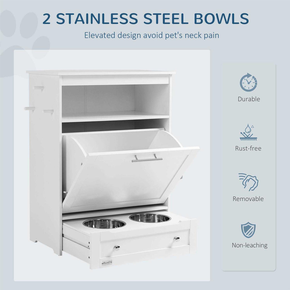 Raised Dog Bowl Pet Feeder Station K885389