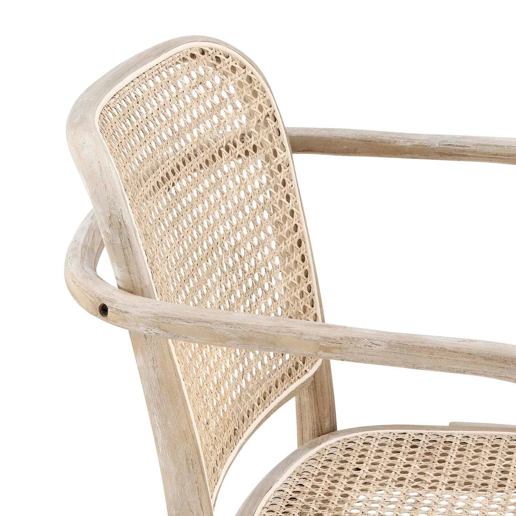 Cane Rattan Wicker Wooden Dining Chair W630161