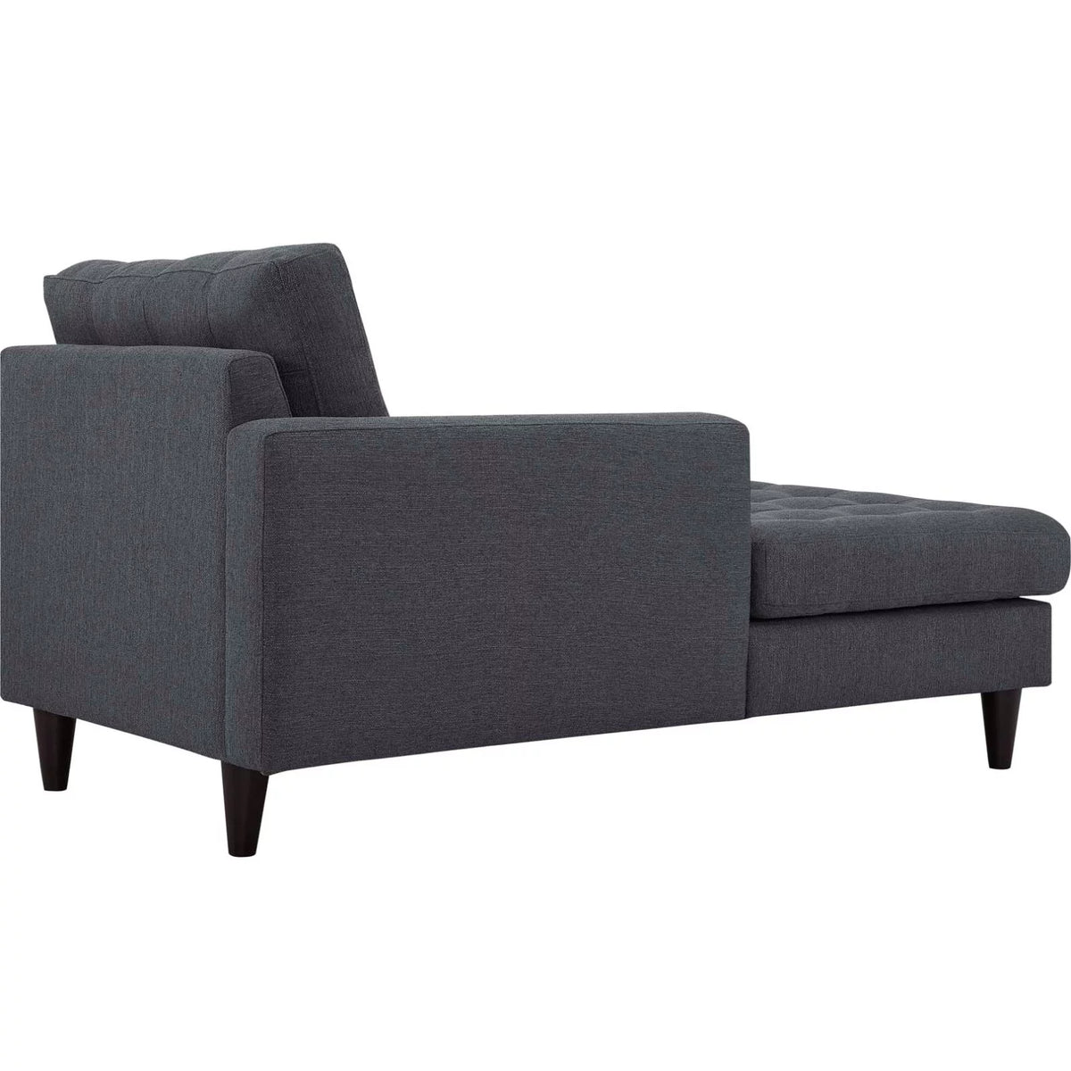 Left Arm Chaise Lounge Chair Grey Fabric S15334