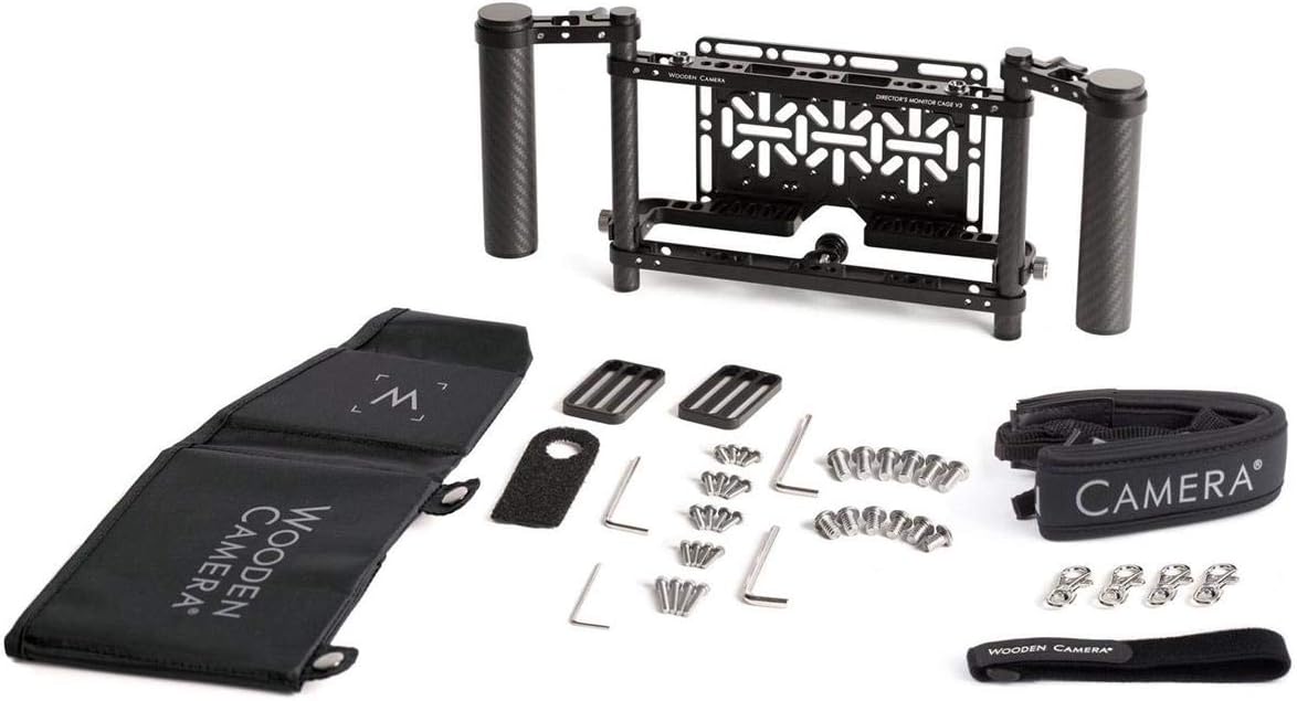 Wooden Camera Director's Monitor Cage v3 Carbon Fiber Handgrips S771