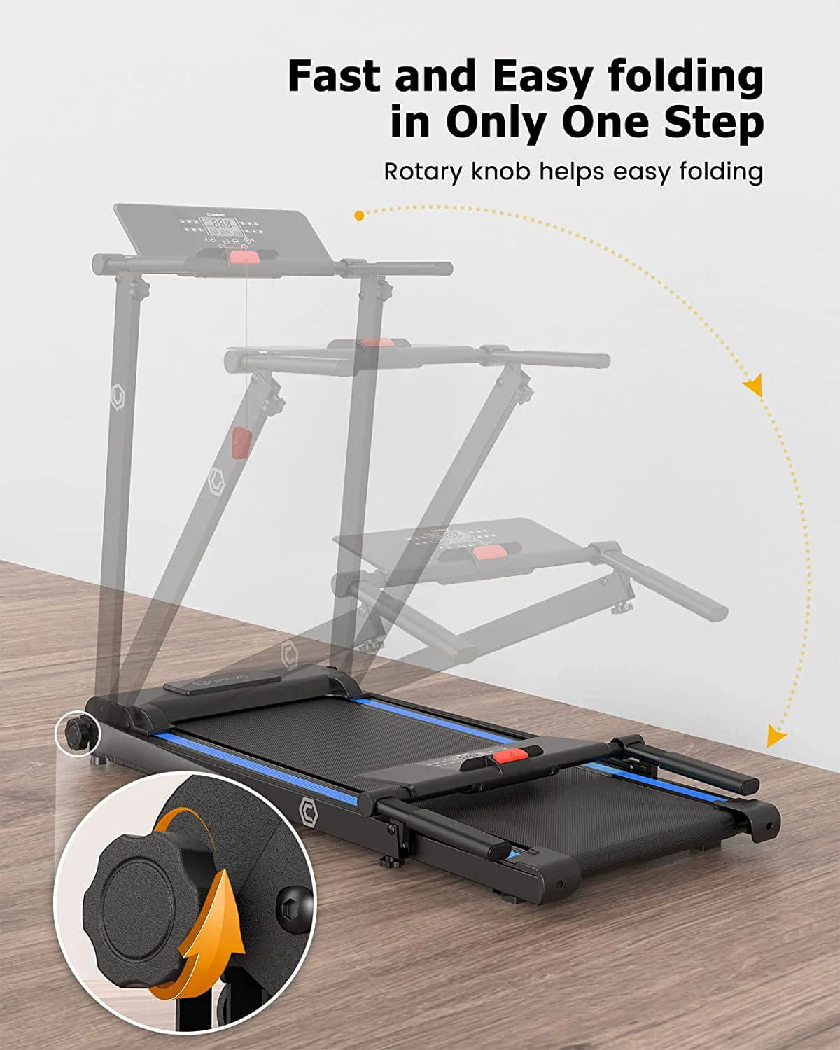 Folding Treadmill 2.25HP 265 lbs Capacity M7499
