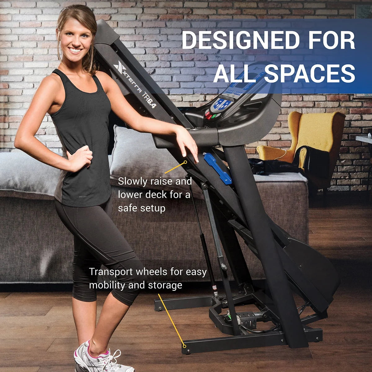 Folding Treadmill 2.75 HP 12 Incline Levels N2000