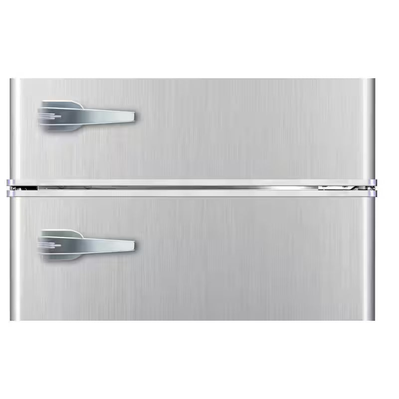 3.2 cu. ft. Retro 2-Door Mini Refrigerator with Top Freezer P494