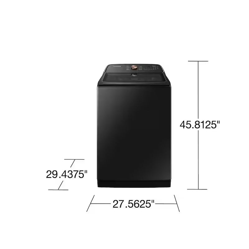 Top Load Washer with Pet Care Solution and Auto Dispense System in Brushed Black P141238