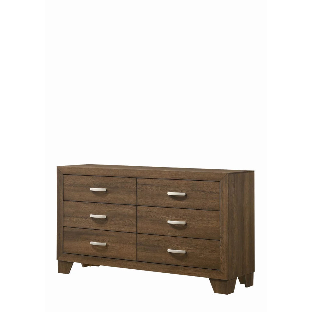 Oak 6-Drawer Composite Wood Dresser Y6323