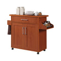 Kitchen Island with Spice Rack and Towel Holder K976