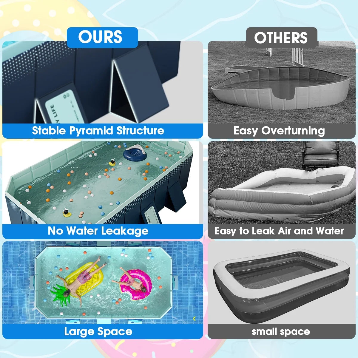 Foldable Above Ground Swimming Pool S922291