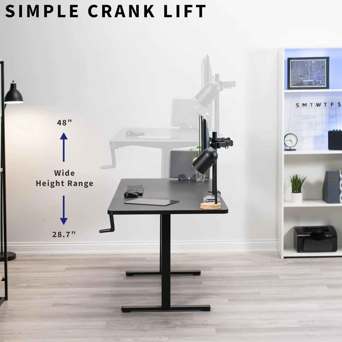 71 X 30 Inch Height Adjustable Standing Desk B5586