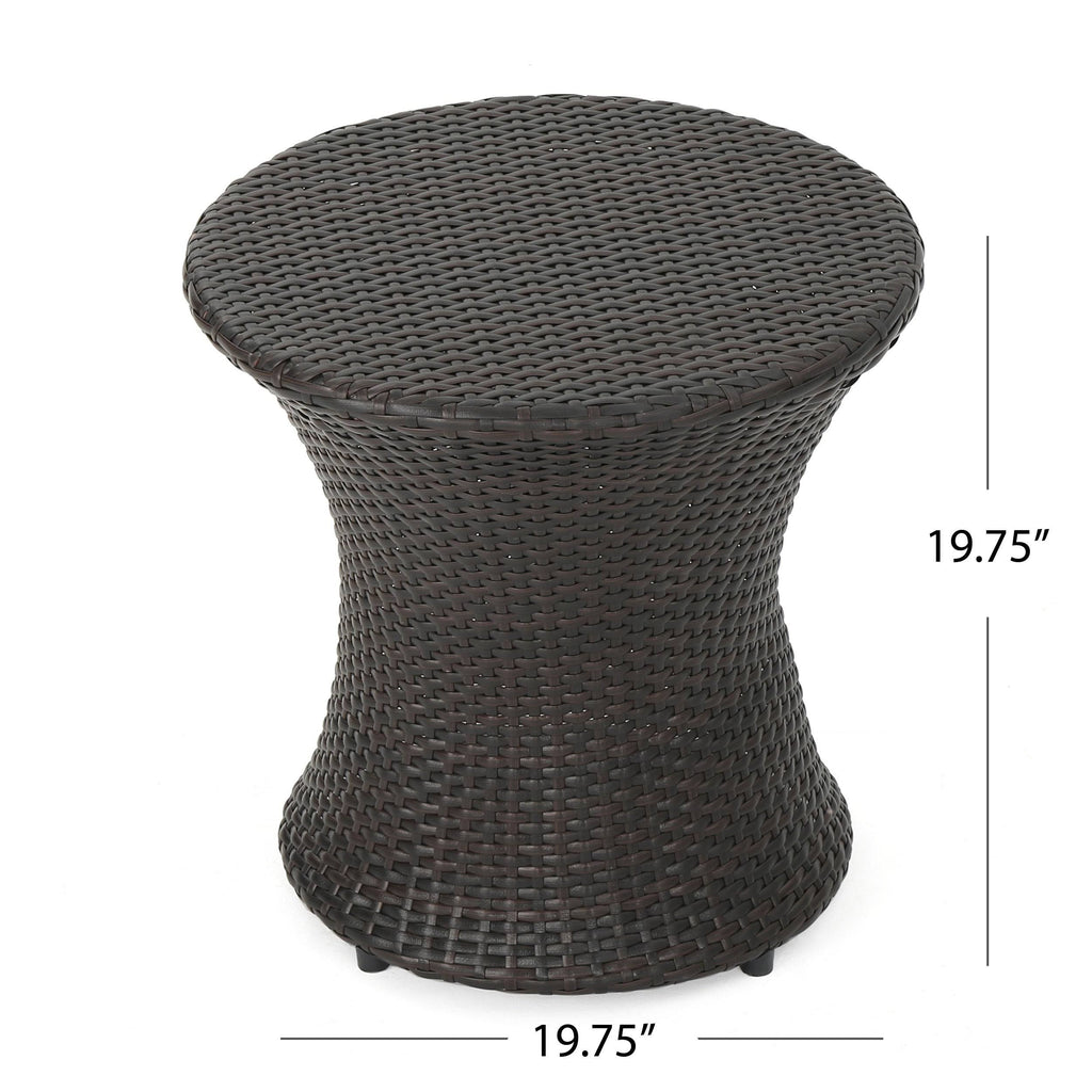 Brown 3PC Wicker Chat Set Q709