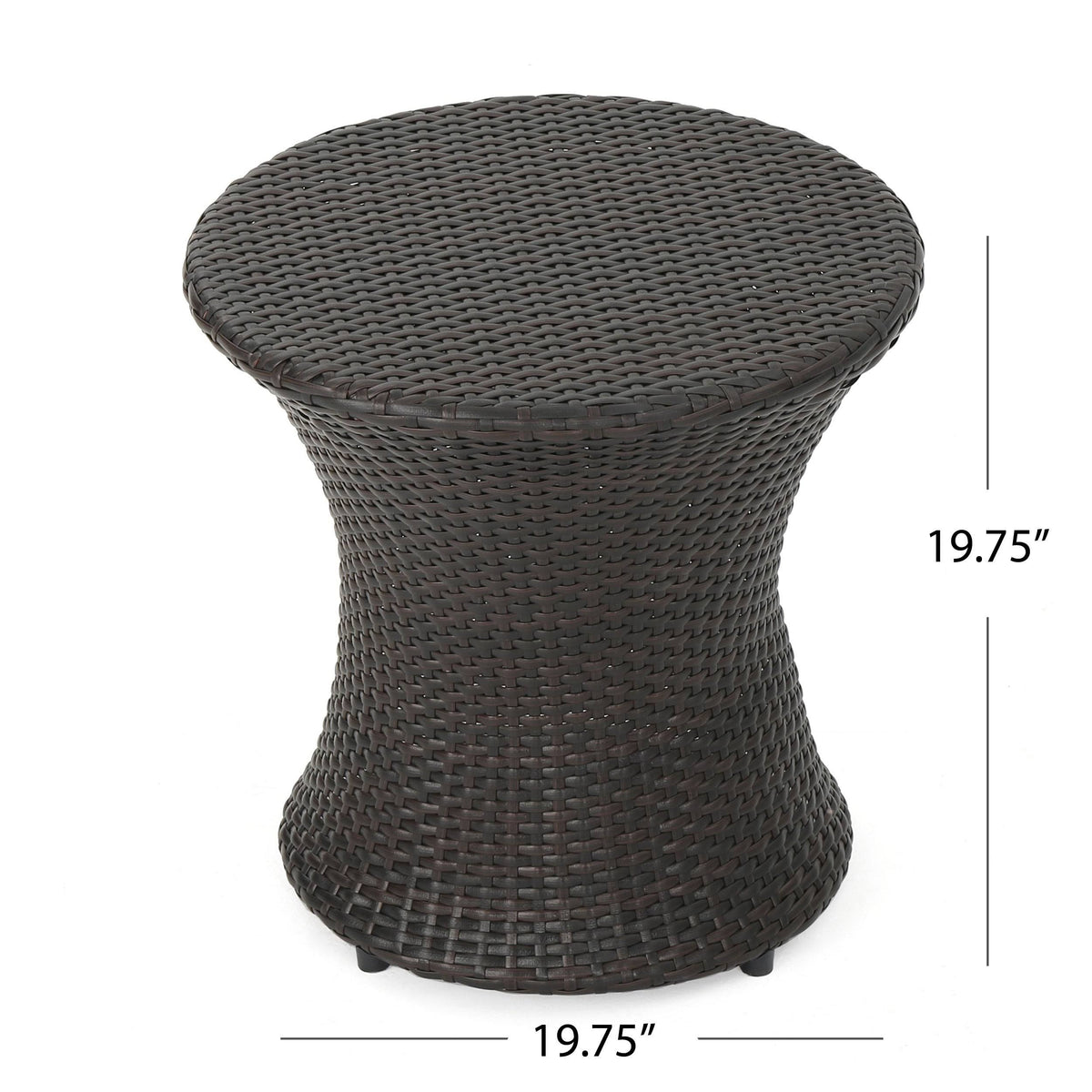 Brown 3PC Wicker Chat Set Q709