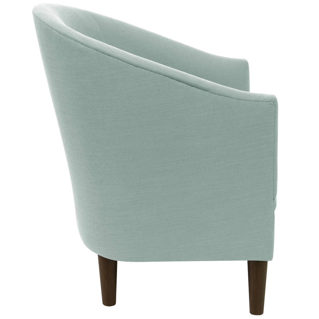 Upholstered Tub Chair Linen Seaglass F106109