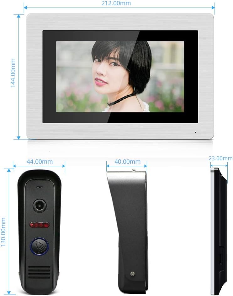 Wired Video Doorbell Intercom System with Camera J777426