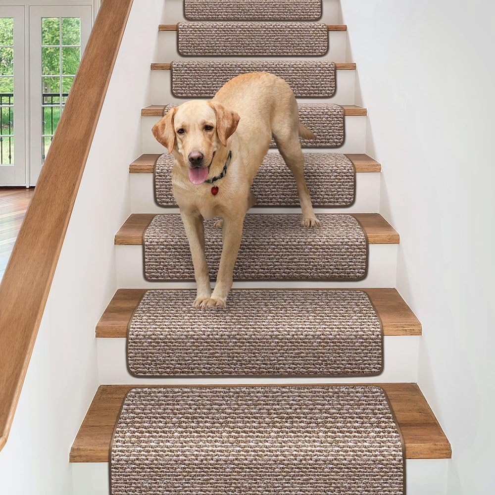 Set of 15 Attachable Carpet Stair Treads F532917