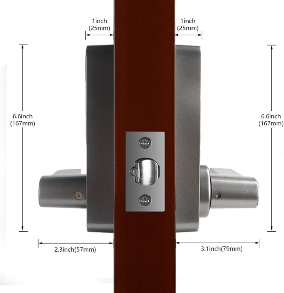 4-in-1 Electronic Door Lock Fingerprint Password RFID Card Keyless Smart Lock Pack of 2 F5971