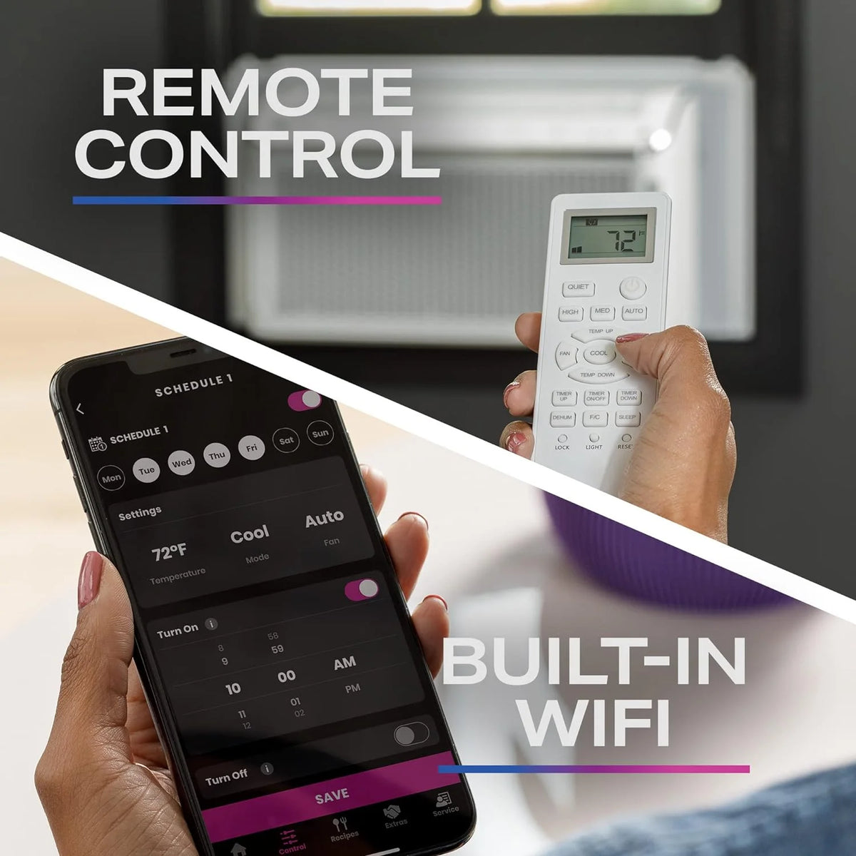 Ultra Quiet 8,200 BTU WiFi Enabled Window Air Conditioner M392124