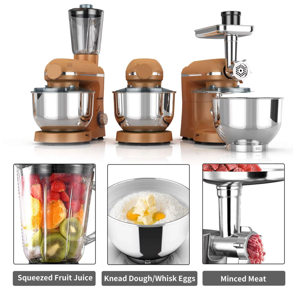 850W 6 Speed 6.5 QT Stainless Steel Stand Mixer M901