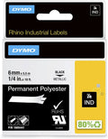 Industrial Permanent Labels Black on Metallic 1 4 Roll I28649