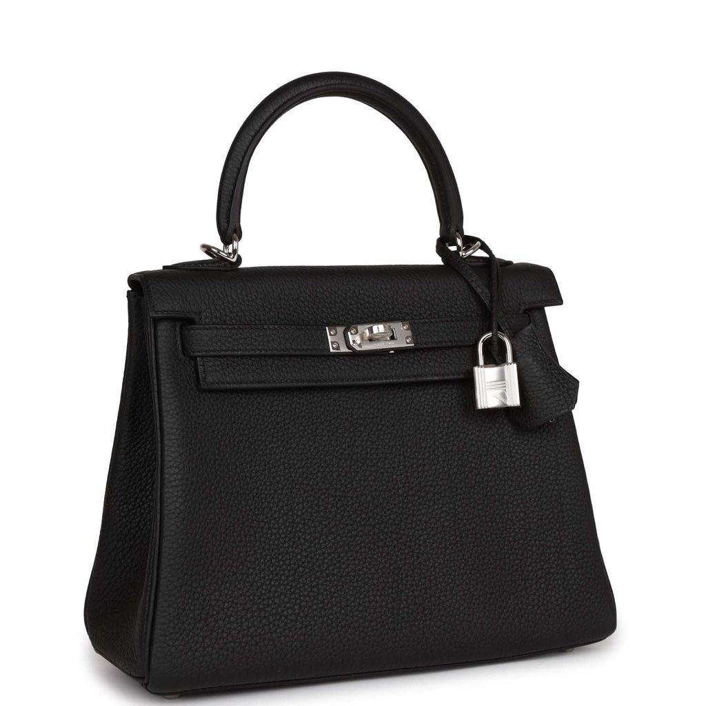 Black Togo Leather Bag C3159