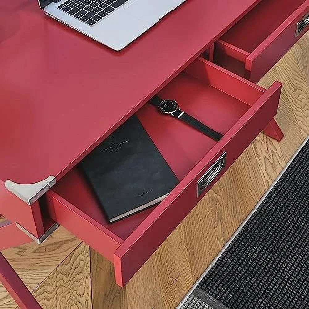 White Computer Desk with Drawers V157938