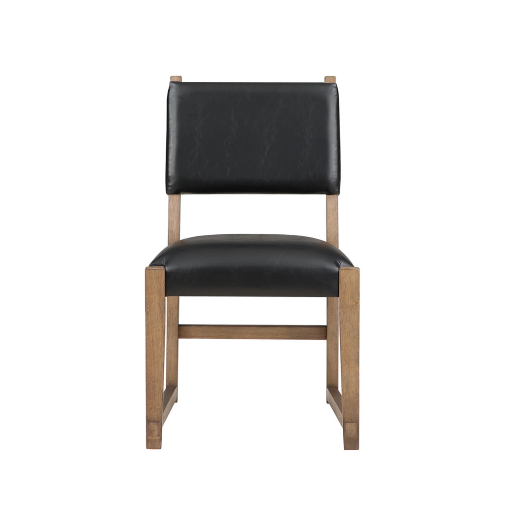 Dark Driftwood Wood Side Chair Set of 2 P3752