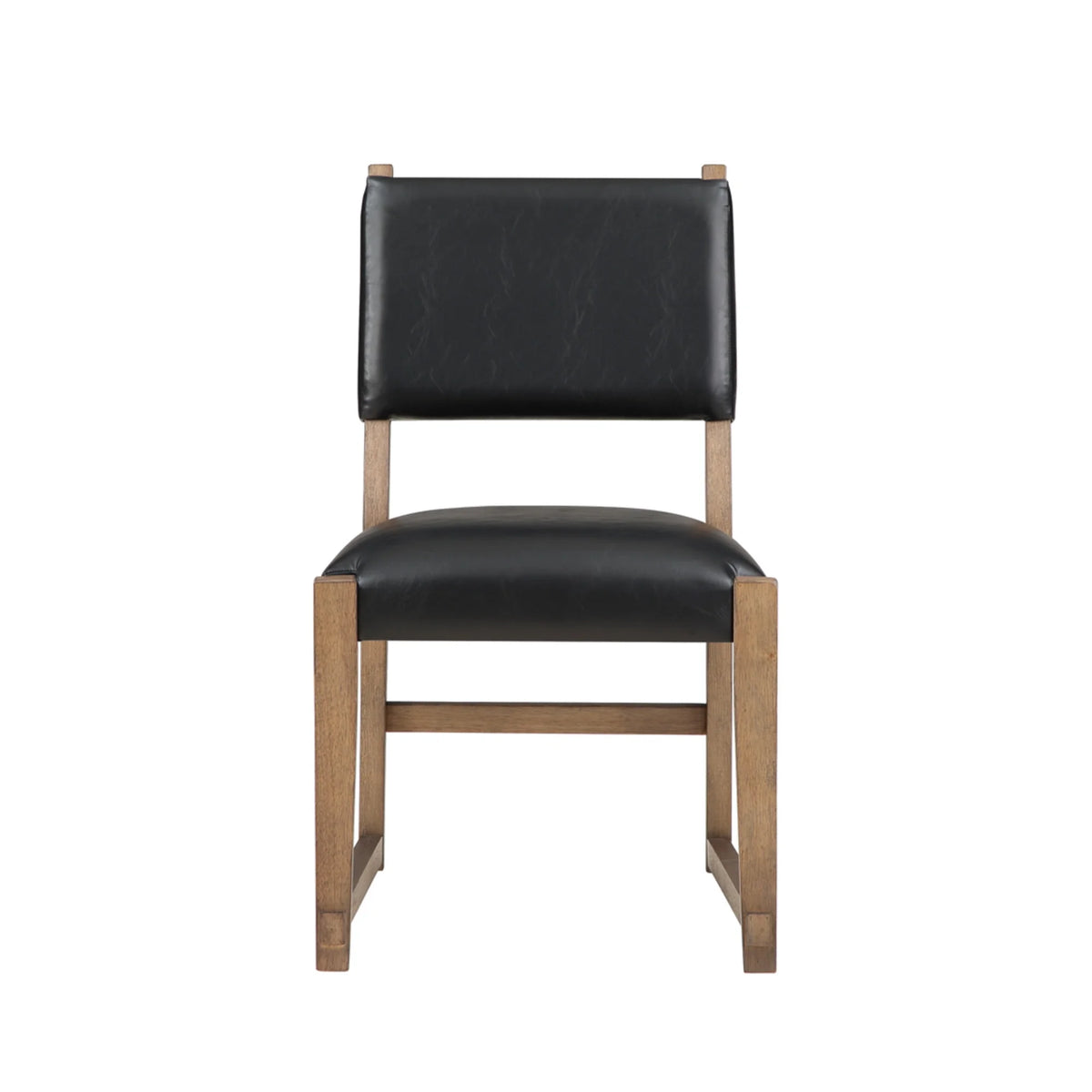 Dark Driftwood Wood Side Chair Set of 2 P3752