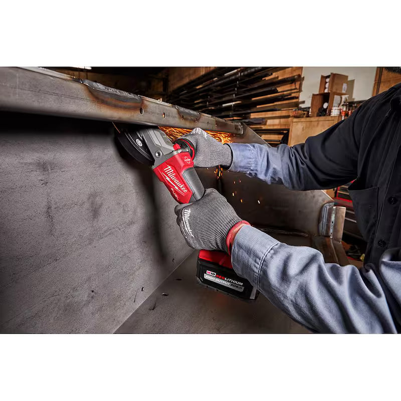 18-Volt Lithium-Ion Brushless Cordless 5 in. Flathead Braking Grinder U266091