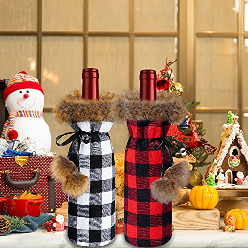 6 Pack Christmas Wine Bottle Cover A965