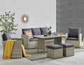 6 Pcs Outdoor Patio Dining Set 7 Seats Cushioned W784