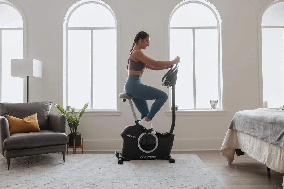 Recumbent Exercise Bike with Display and Tablet Holder I56859