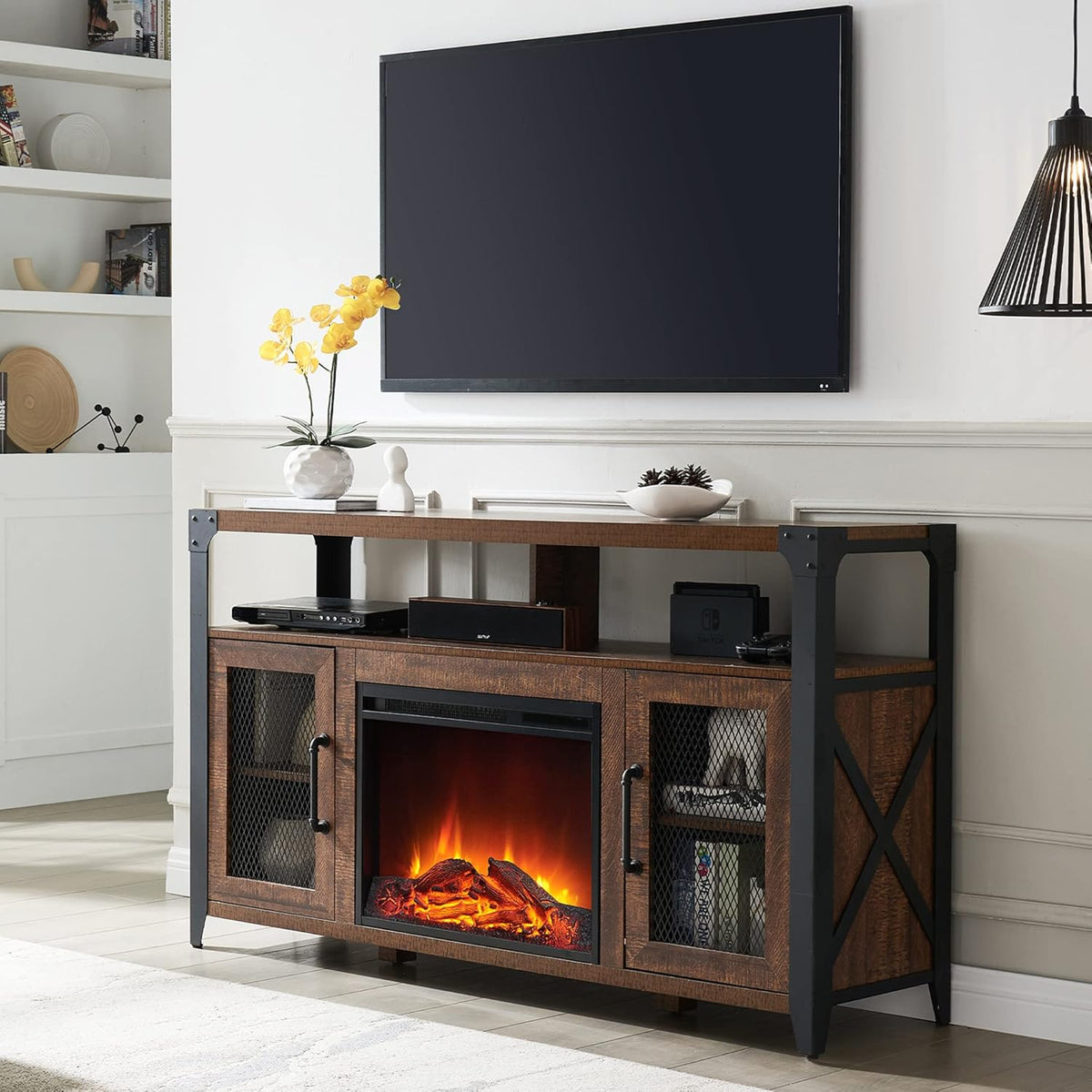 Wood TV Stand for 65 Inch TV H37851