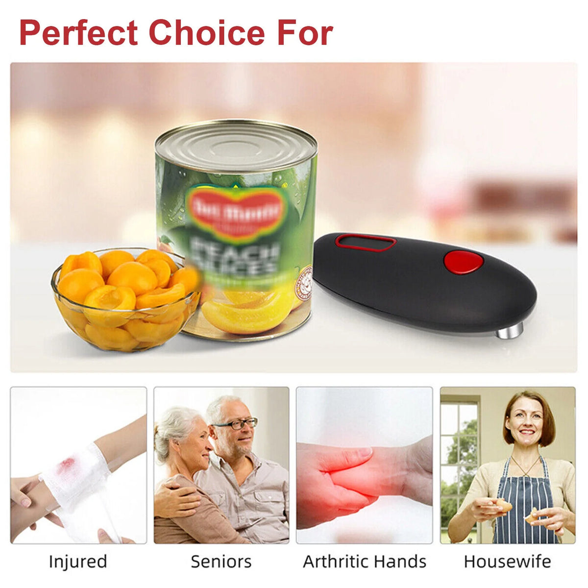 Automatic Electric Can Opener Stainless Steel L6926